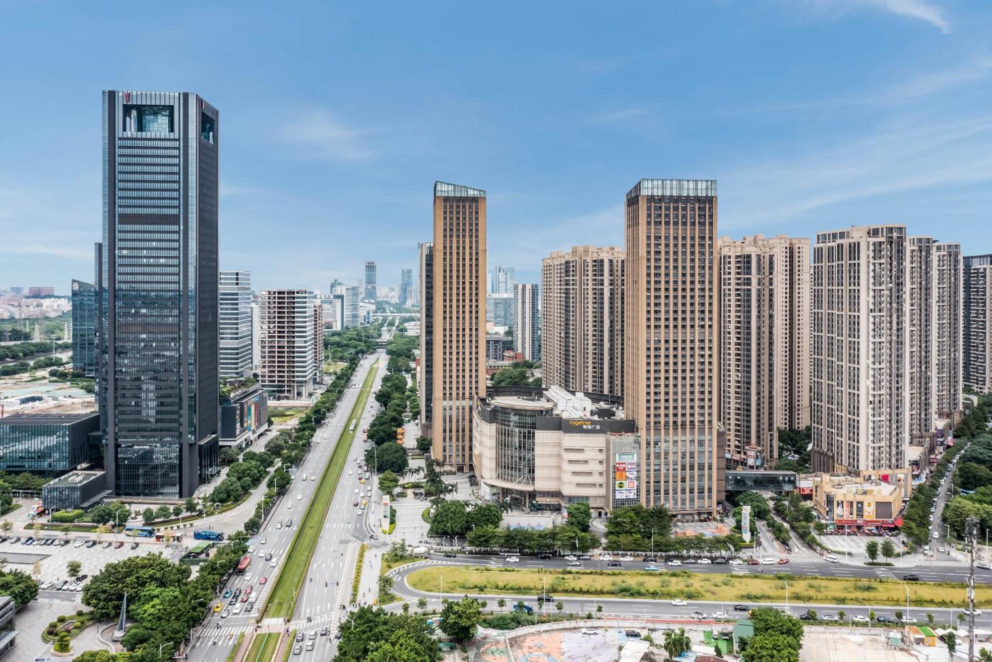 Pazhou Angda International Aparthotel Canton Fair Branch Exterior foto