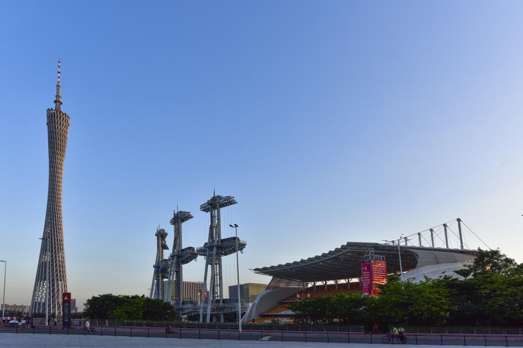 Pazhou Angda International Aparthotel Canton Fair Branch Exterior foto